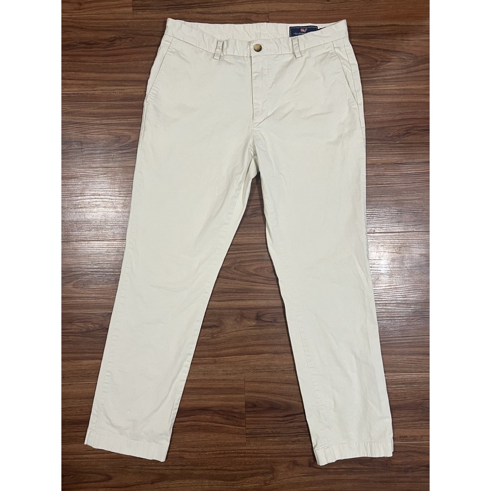 Vineyard Vines by Shep and Ian Men's Breaker Pants White Flat Front Size 33x32